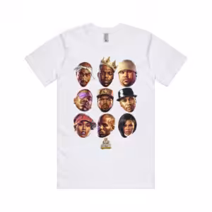 All About The Cinnamon Rappers Faces White Shirt Product
